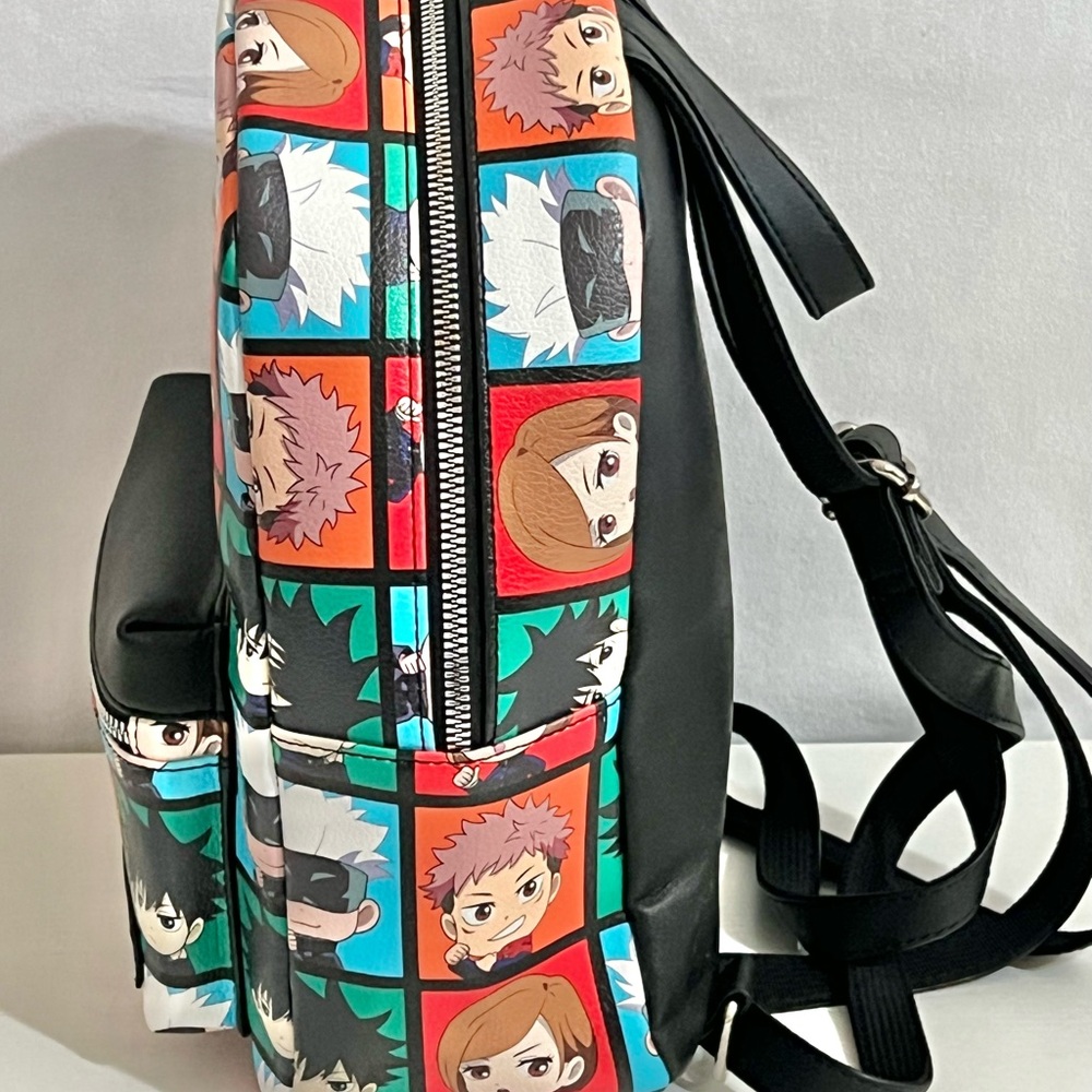 Jujutsu Kaisen Chibi Character Grid Mini Backpack Anime Characters - Picture 3 of 10